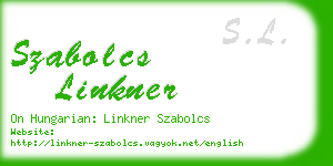 szabolcs linkner business card